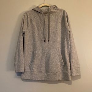 EUC gray Athleta hoodie with kangaroo pouch size small